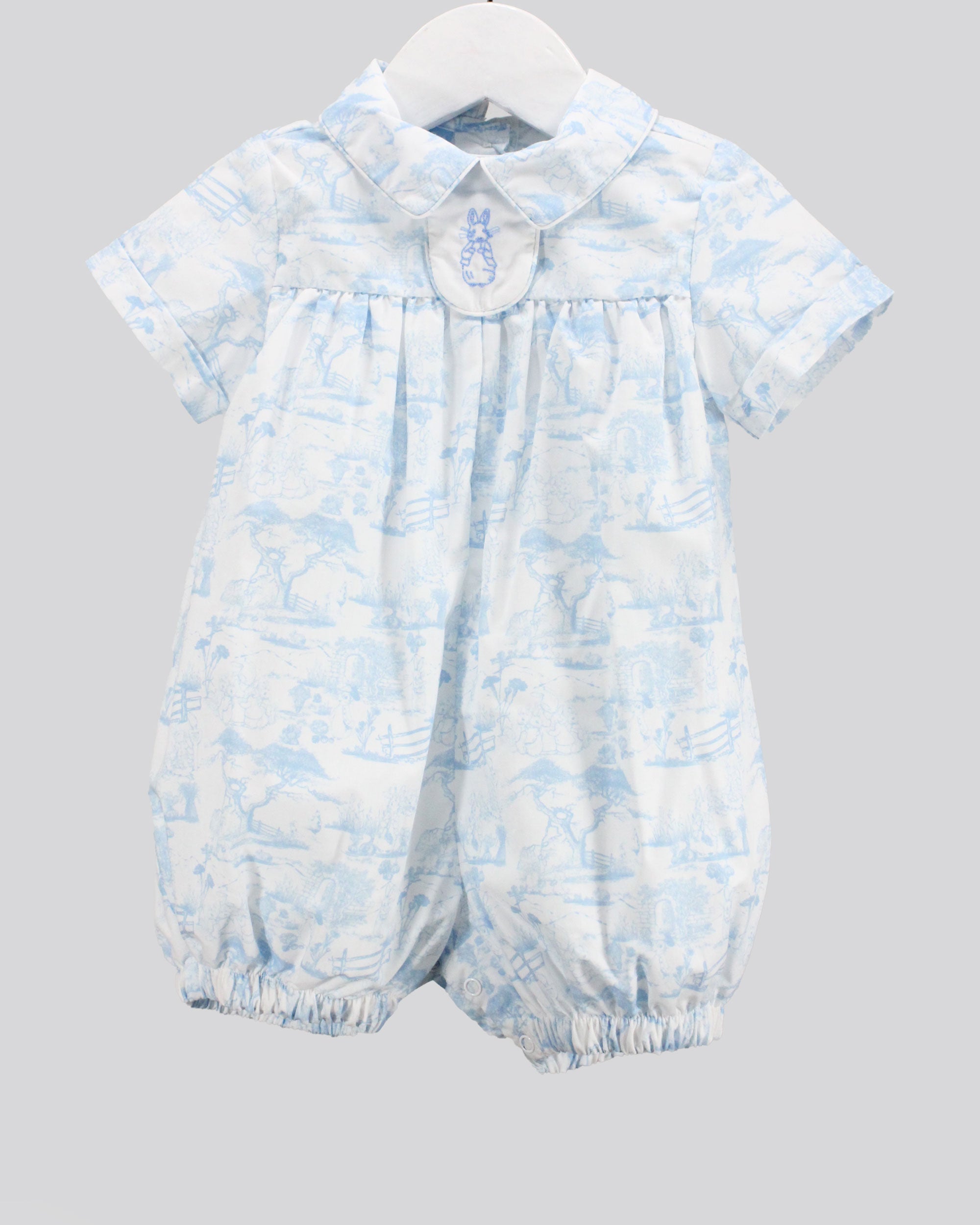 Easter Glow Mike Romper (Easter Toile)