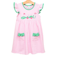 Gone Golfing Ruffle Pocket Dress