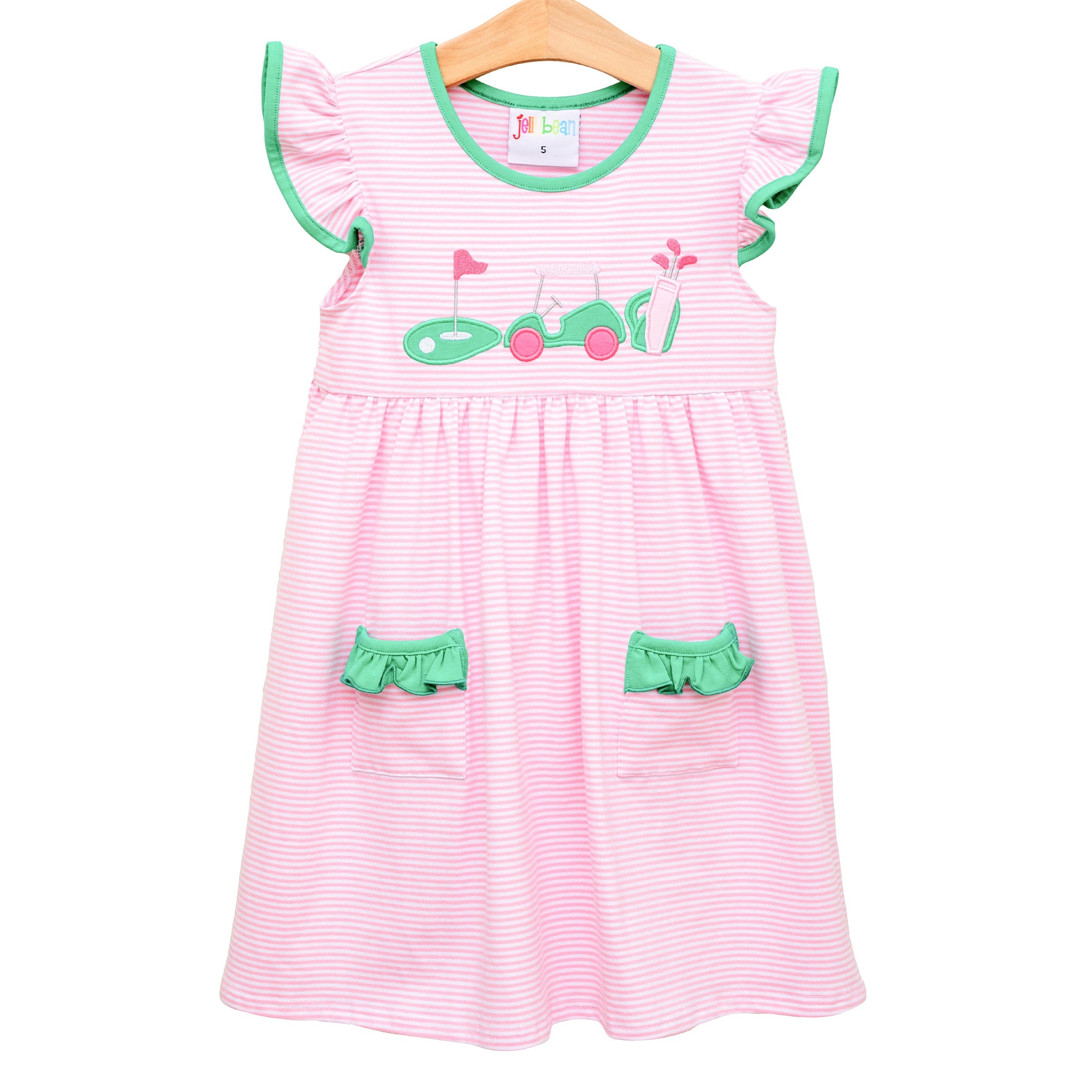 Gone Golfing Ruffle Pocket Dress