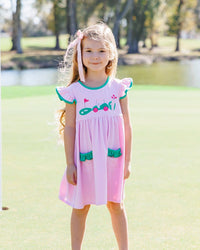 Gone Golfing Ruffle Pocket Dress