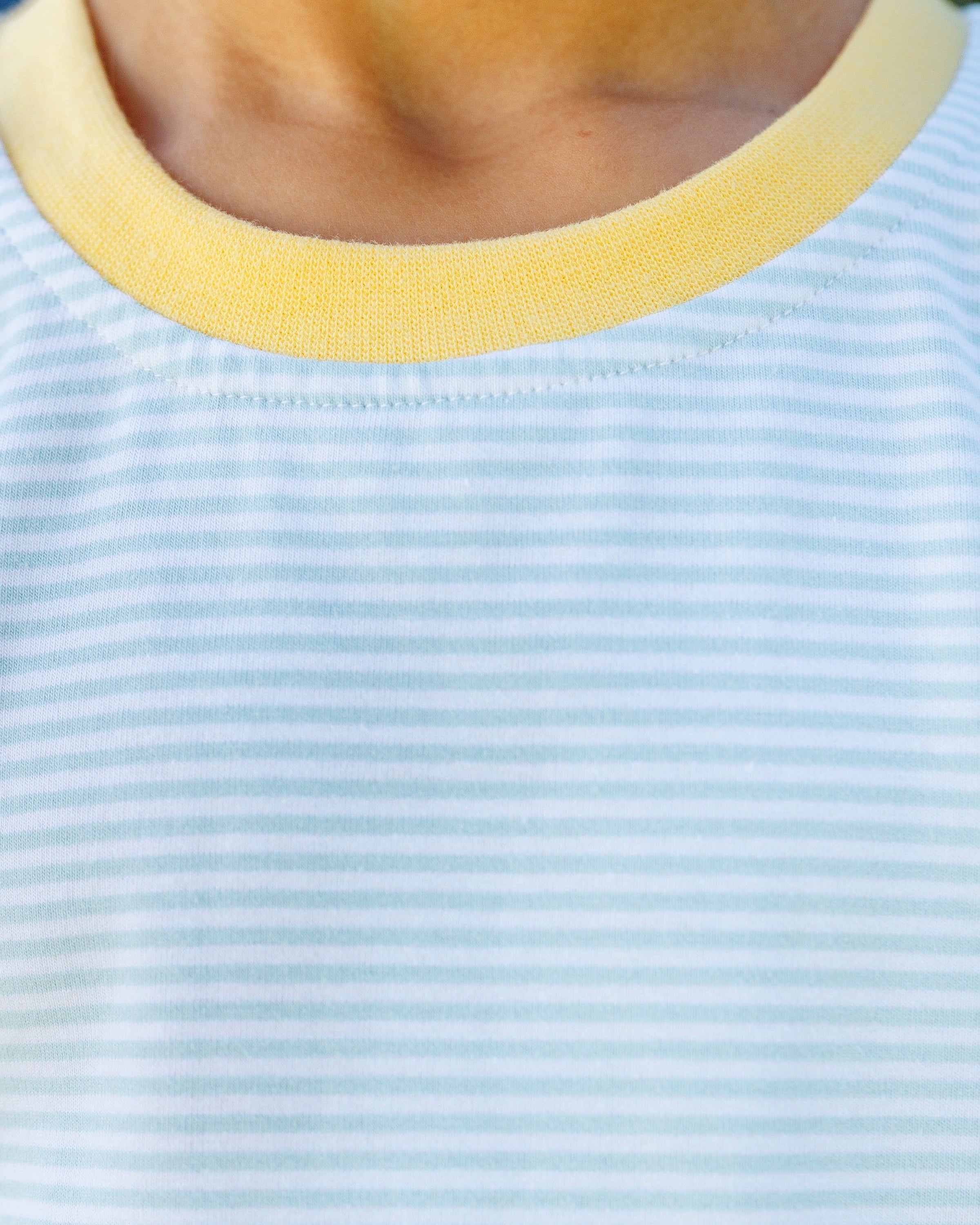 Graham Short Set- Light Blue Stripe & Yellow