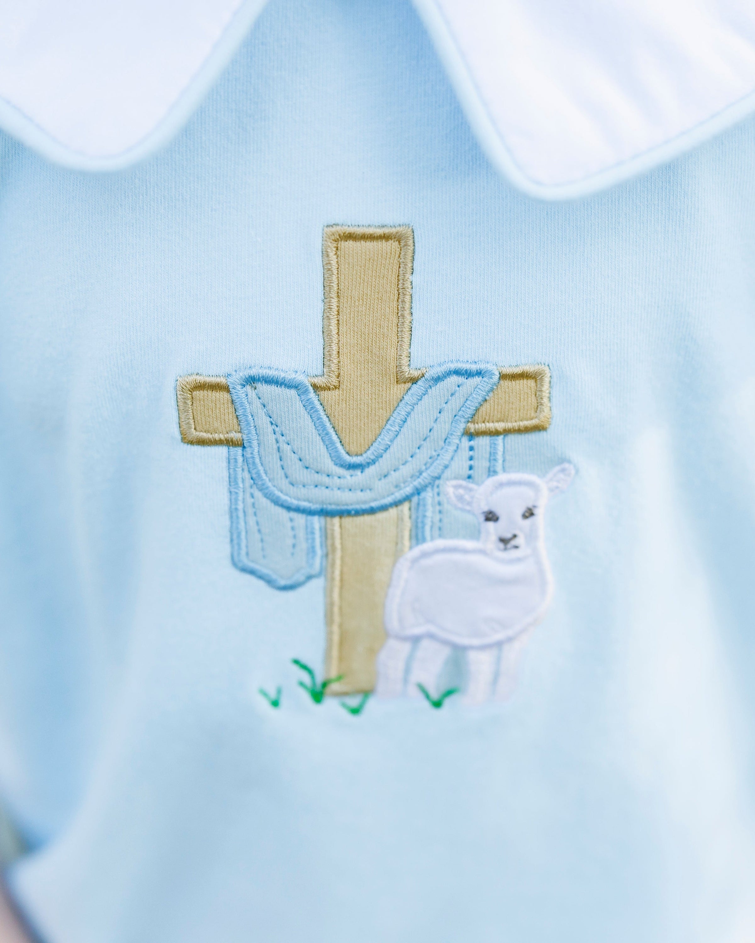 He Is Risen Collared Short Set