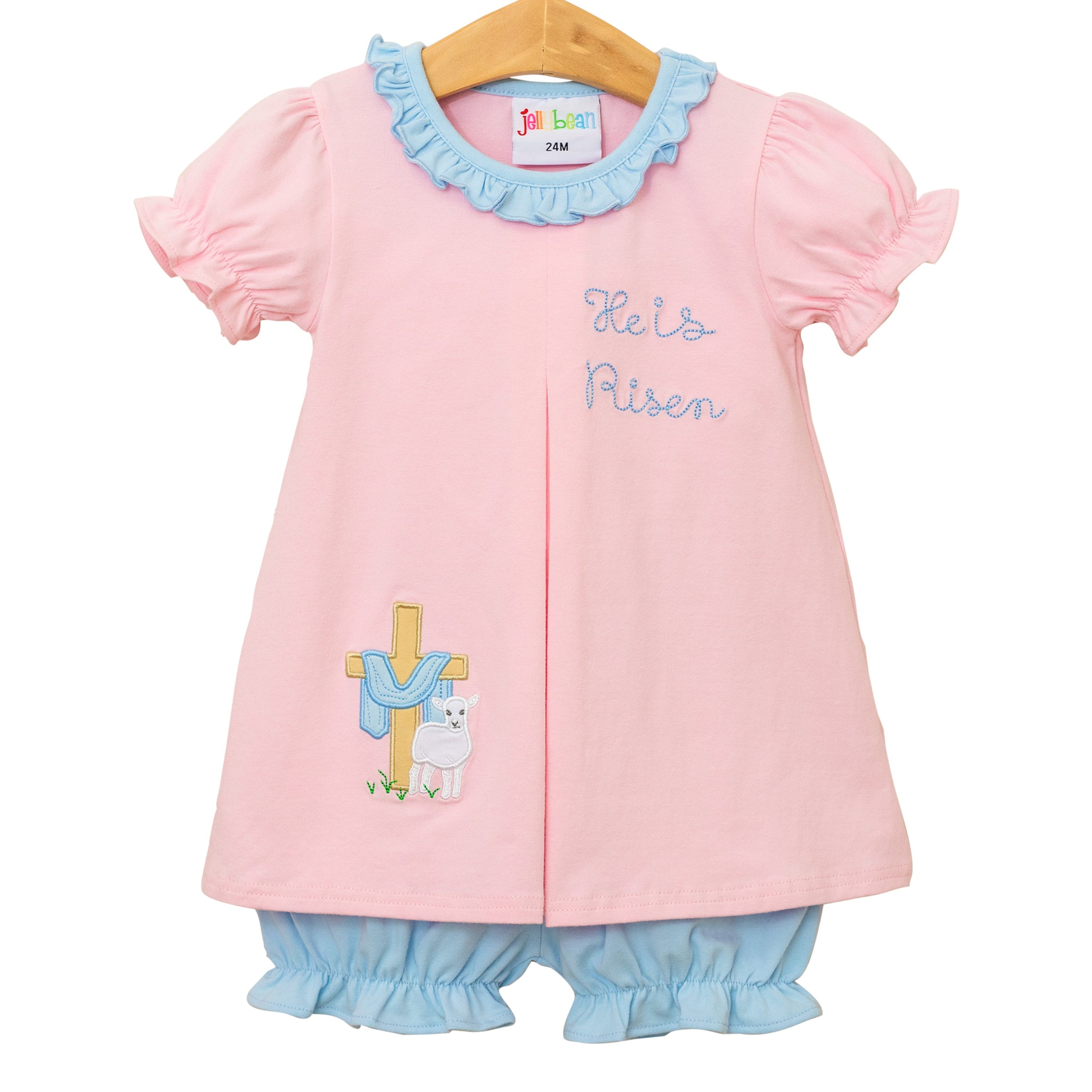 He Is Risen Pleat Bloomer Set