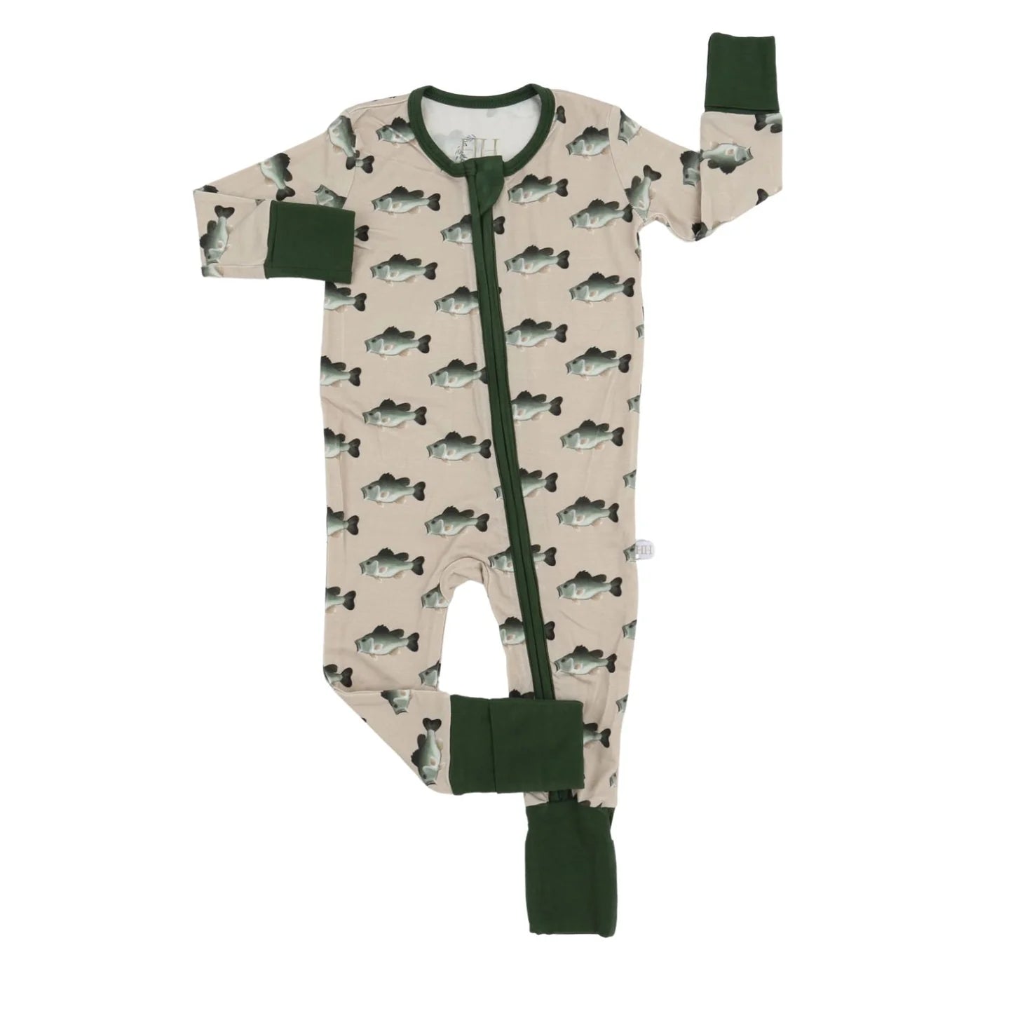 Bass Double Zipper Romper Sleeper