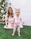 Spring Floral Bows Zipper Sleeper
