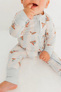 Little Sailboat Zipper Romper Sleeper