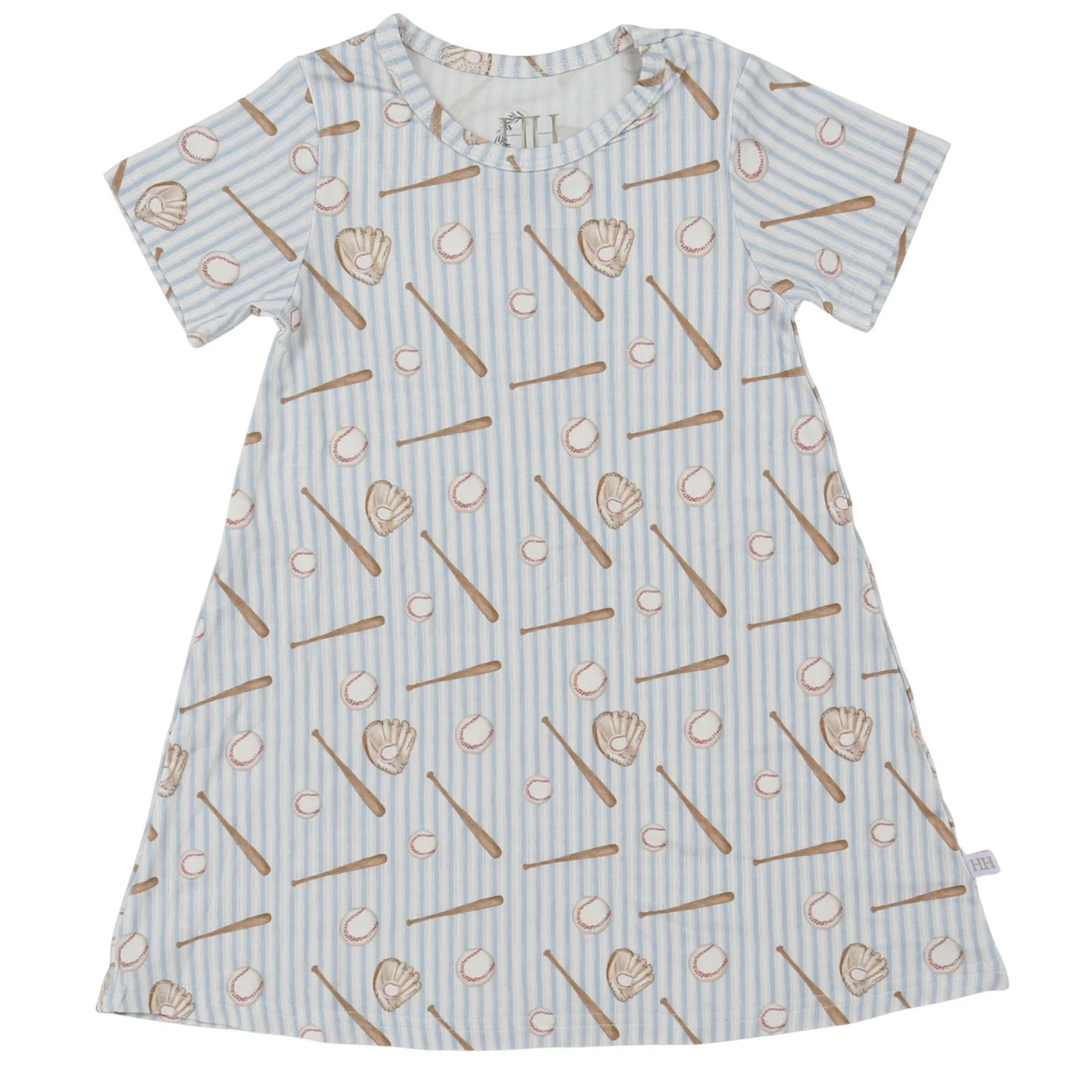 Girls Baseball Bamboo Dress