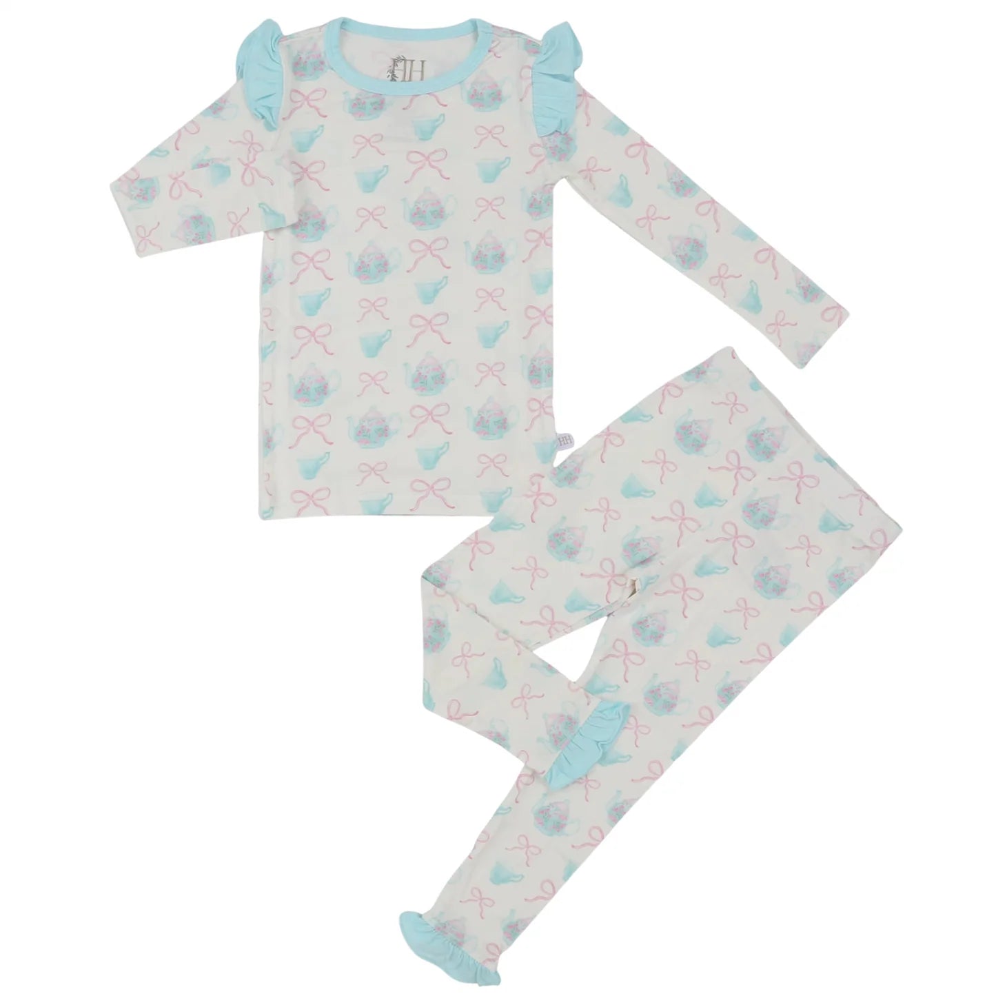 Girls Teacup Ruffle Loungewear Set