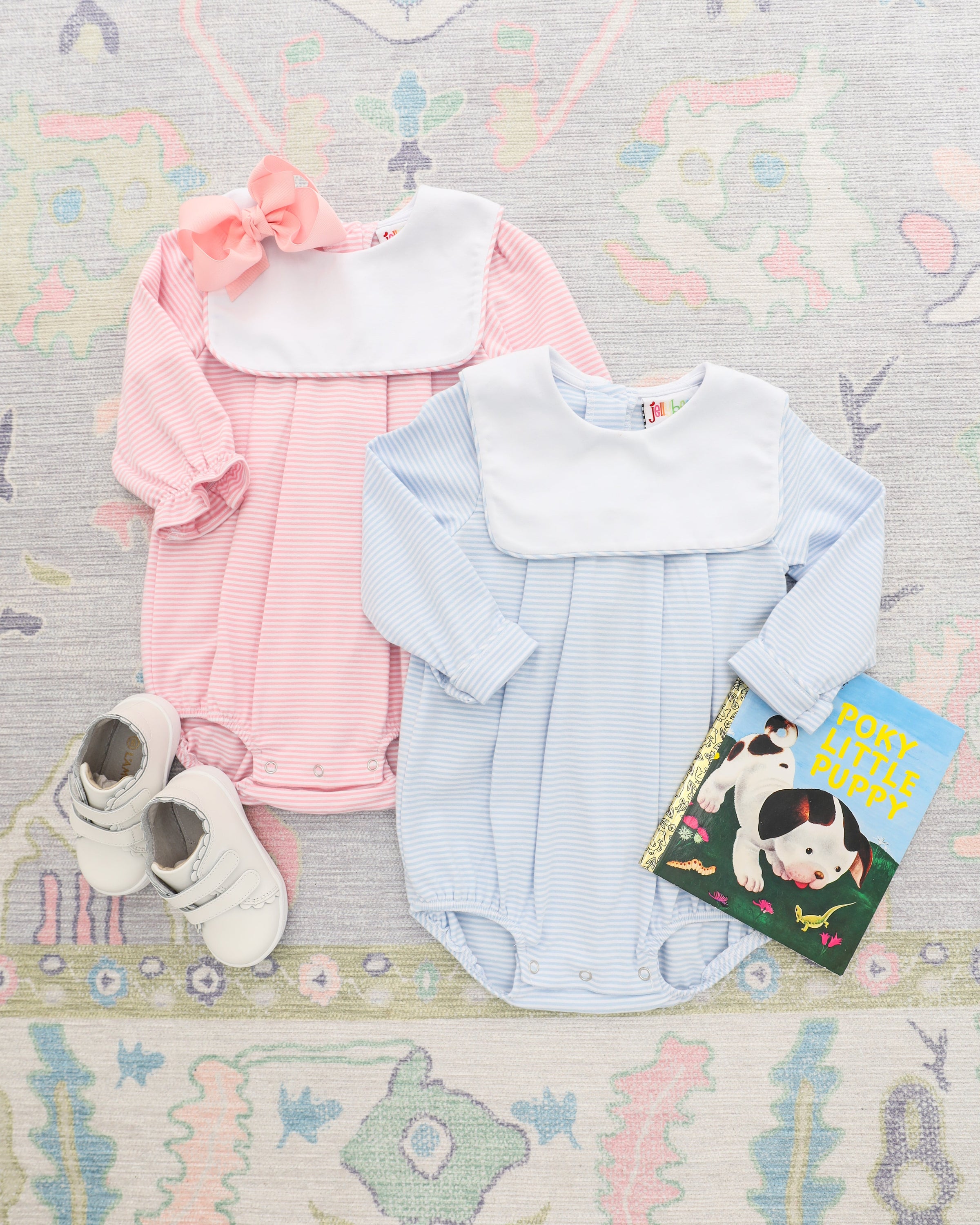 Jane Bubble - Light Pink Stripe