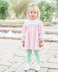 Annie Pant Set - Light Pink Stripe/Mint