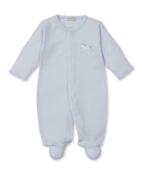 Kissy Kissy Riding Rockers Footie - Lt Blue