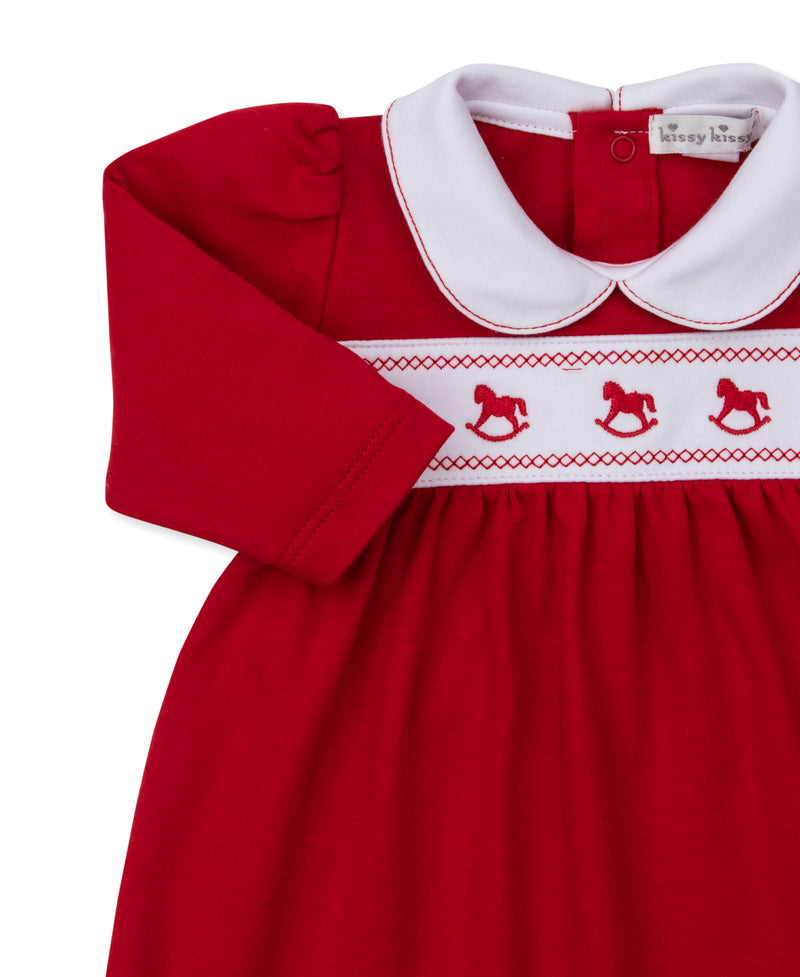 Classic Treasures Rocking Horse Dress Bloomer Set