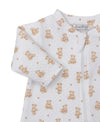 Kissy Kissy Teddy Bear Time Jacquard Print Footie