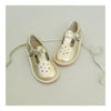 Joy Metallic Leather T-Strap Mary Jane in Gold