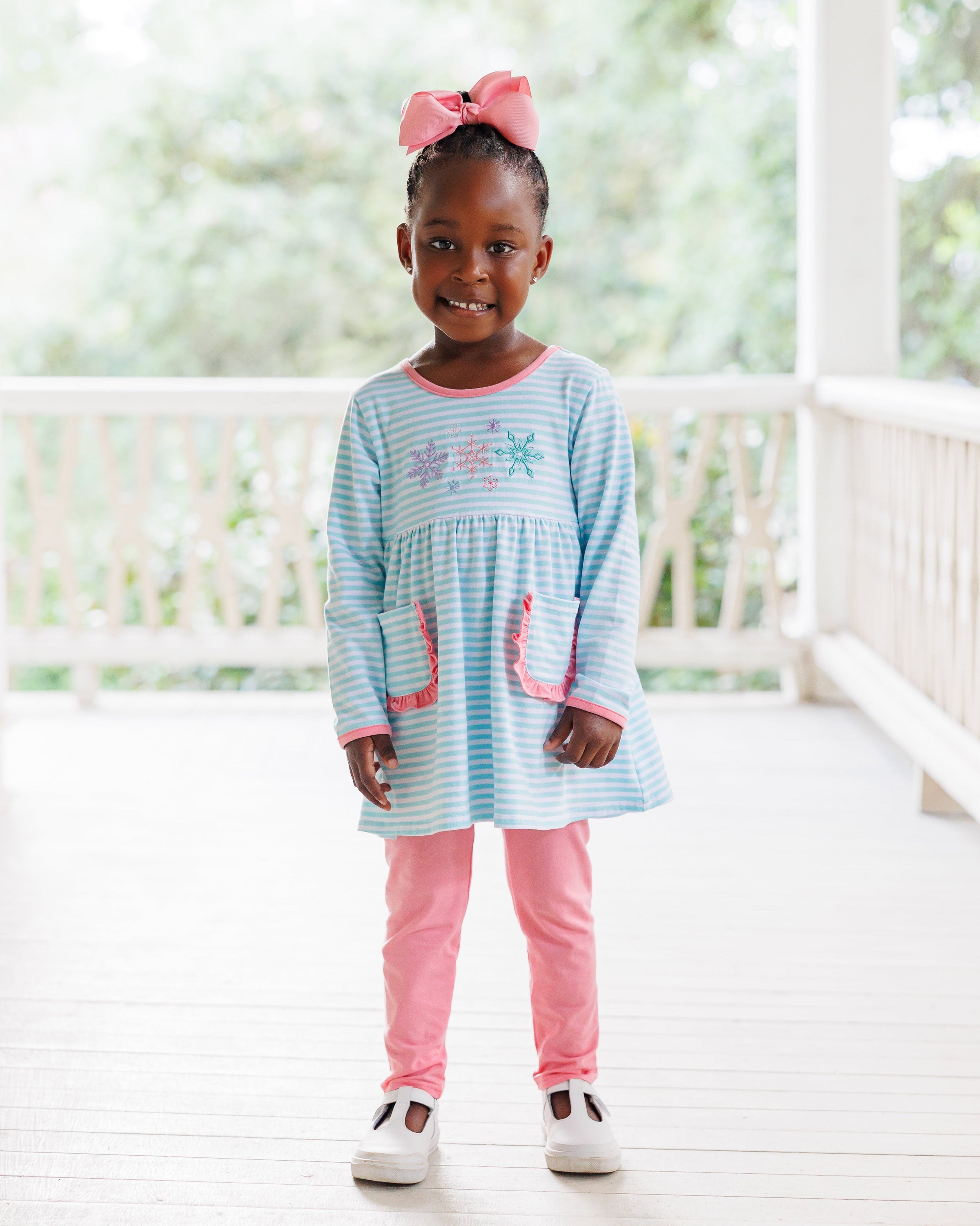 Let It Snow Ruffle Pants Set