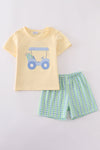 Golf Cart Applique 2 Piece Shorts Set
