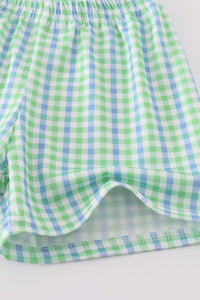 Golf Cart Applique 2 Piece Shorts Set