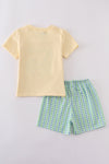 Golf Cart Applique 2 Piece Shorts Set