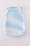 Blue Stripe Duck Embroidery Bubble