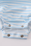 Blue Stripe Duck Embroidery Bubble