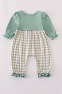 Mallard Duck Embroidery Ruffle Romper