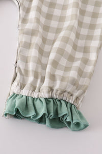 Mallard Duck Embroidery Ruffle Romper