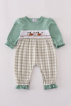 Mallard Duck Embroidery Ruffle Romper