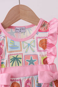 Pink Beach Ruffle Bubble