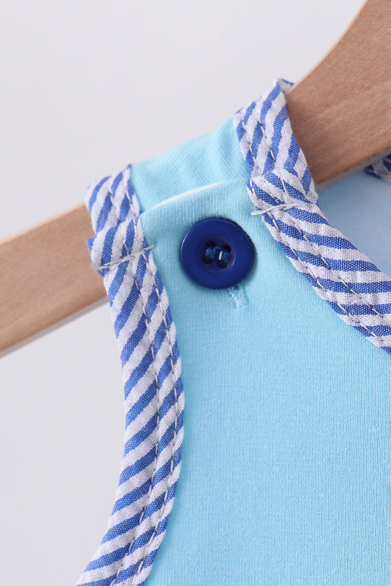 Transportation Seersucker Trim Bubble