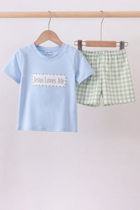 Jesus Loves Me Shorts Set