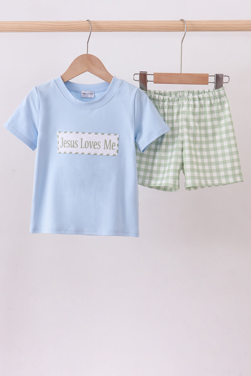 Jesus Loves Me Shorts Set