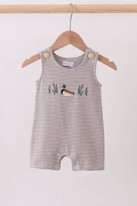 Duck Embroidered Jon Jon Romper