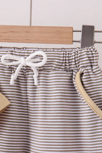 Duck Embroidered Short Two Piece Set