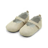 Angel Baby Mimi Girls Scalloped Mary Jane Crib Shoe (Infant)