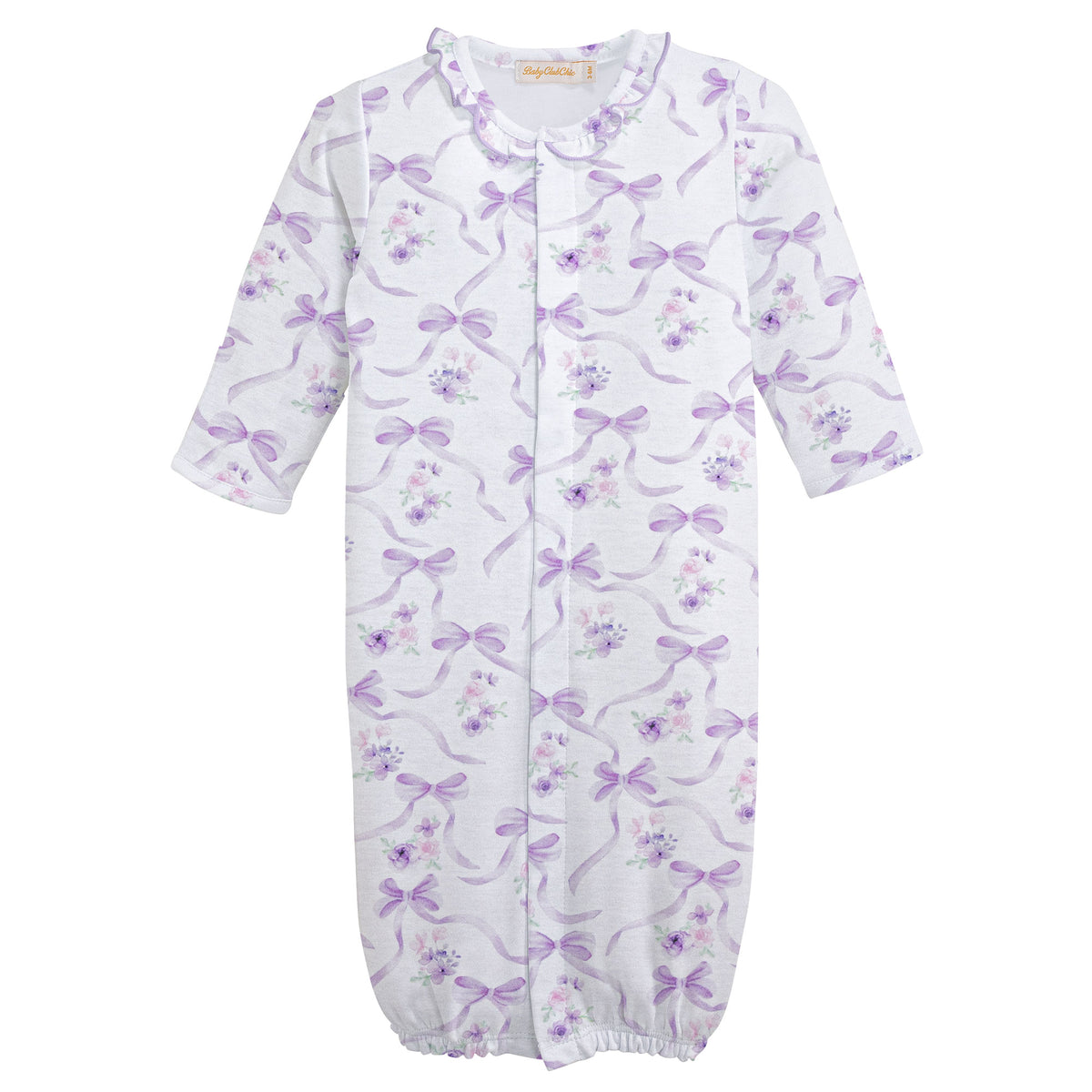 Dreamy Ties Printed Ruffle Converter Gown