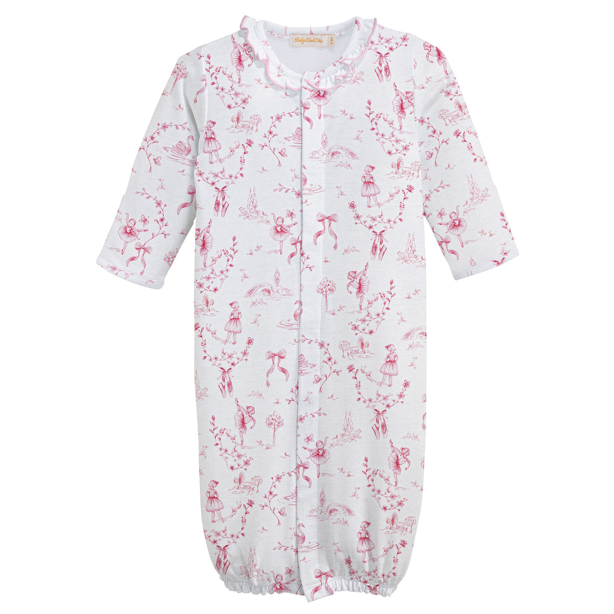Grace in Toile Printed Ruffle Converter Gown