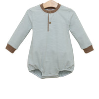 Nathan Bubble - Dusty Sage Stripe / Light Brown