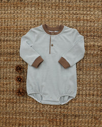 Nathan Bubble - Dusty Sage Stripe / Light Brown