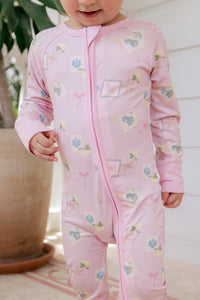 Little Coastal Notes Zipper Sleeper