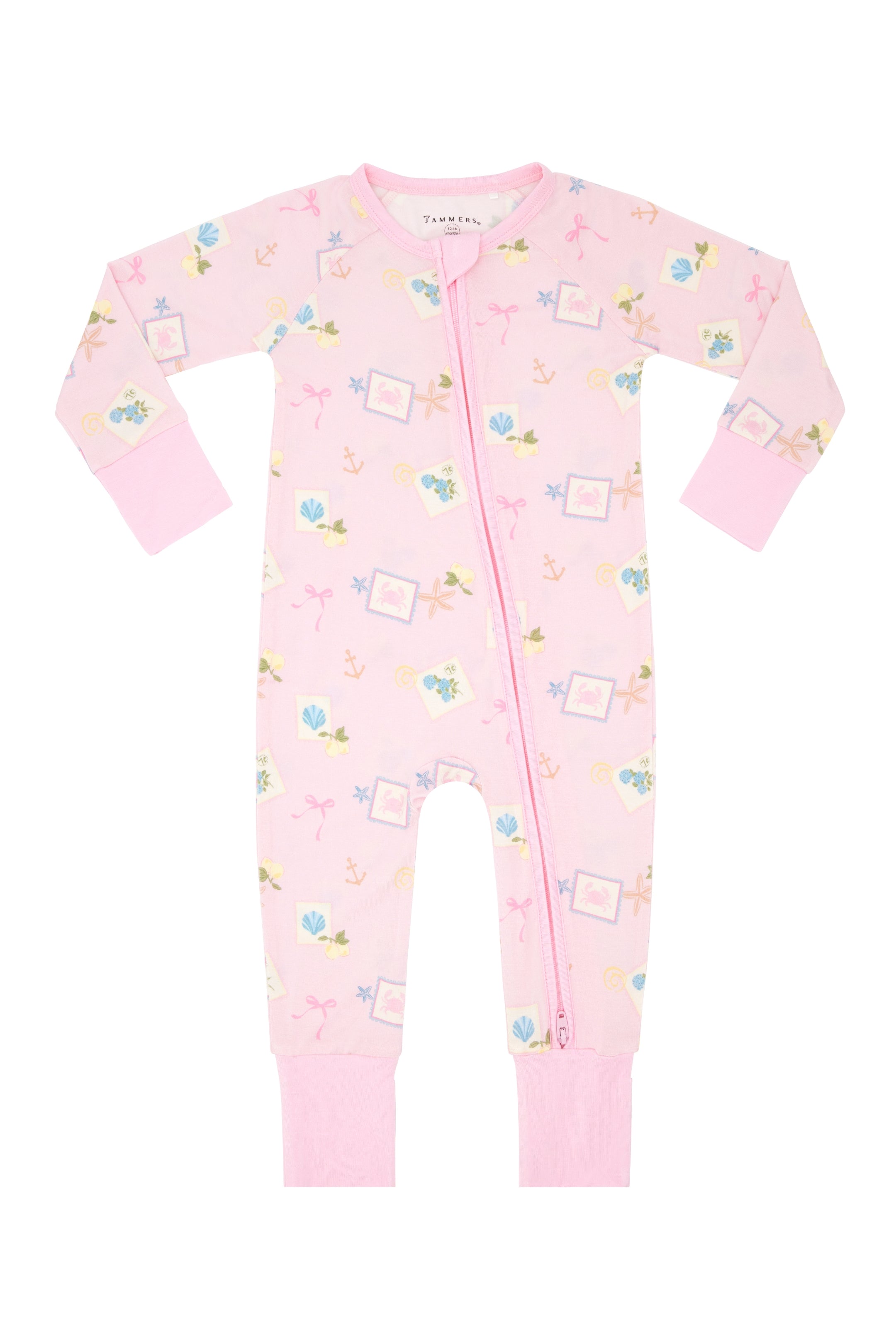 Little Coastal Notes Zipper Sleeper