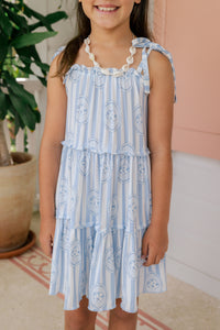 Floral Seashell Tier Twirl Dress