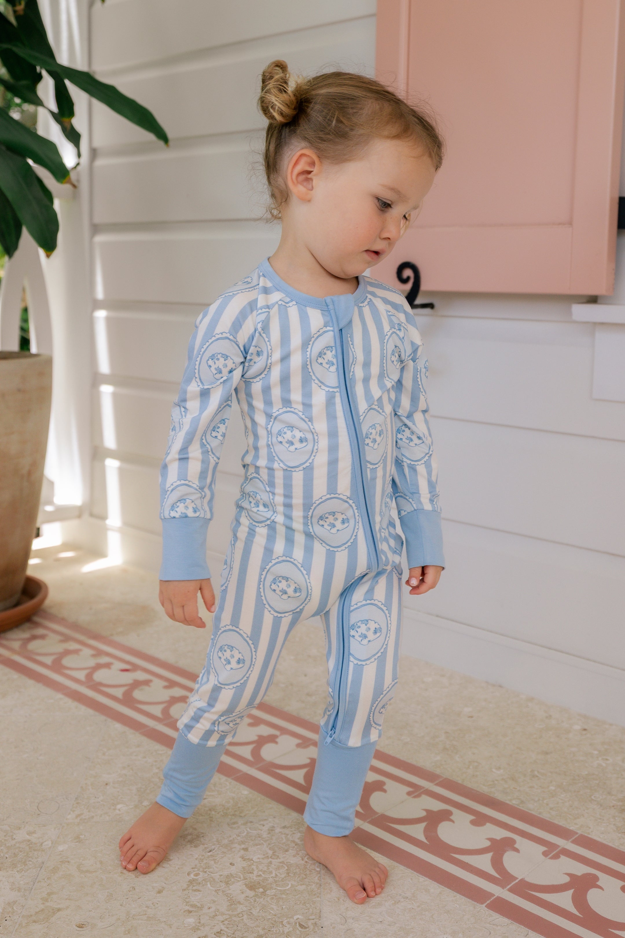 Floral Seashell Zipper Sleeper