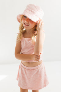 Pink Seashell Terry Tank Two Piece Set