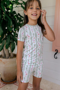 Shoreline Dreams Short Sleeve Two Piece Set