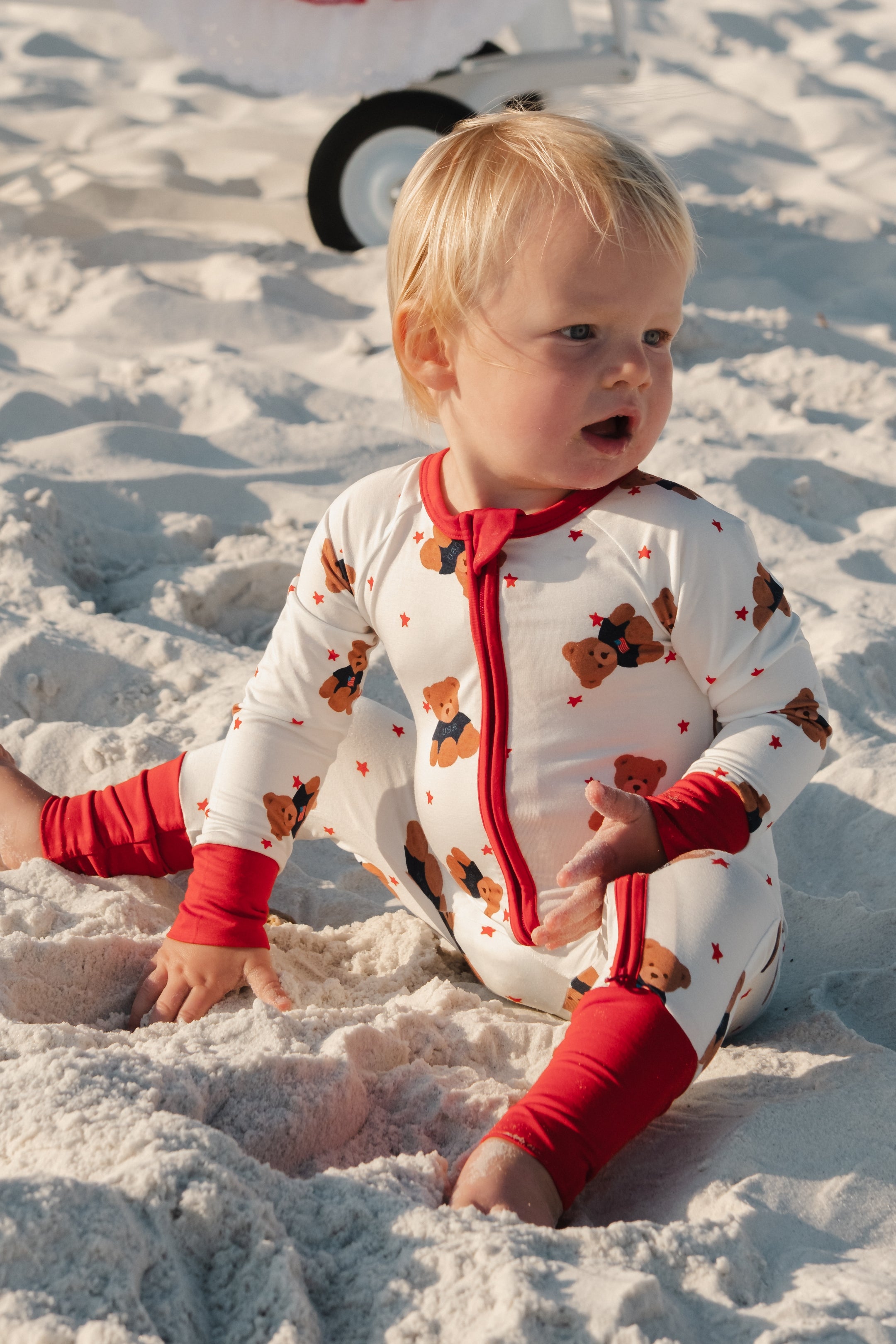 Star Spangled Teddy Zipper Sleeper