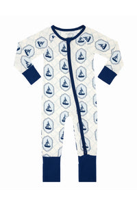 Summer Sail Zipper Romper Sleeper