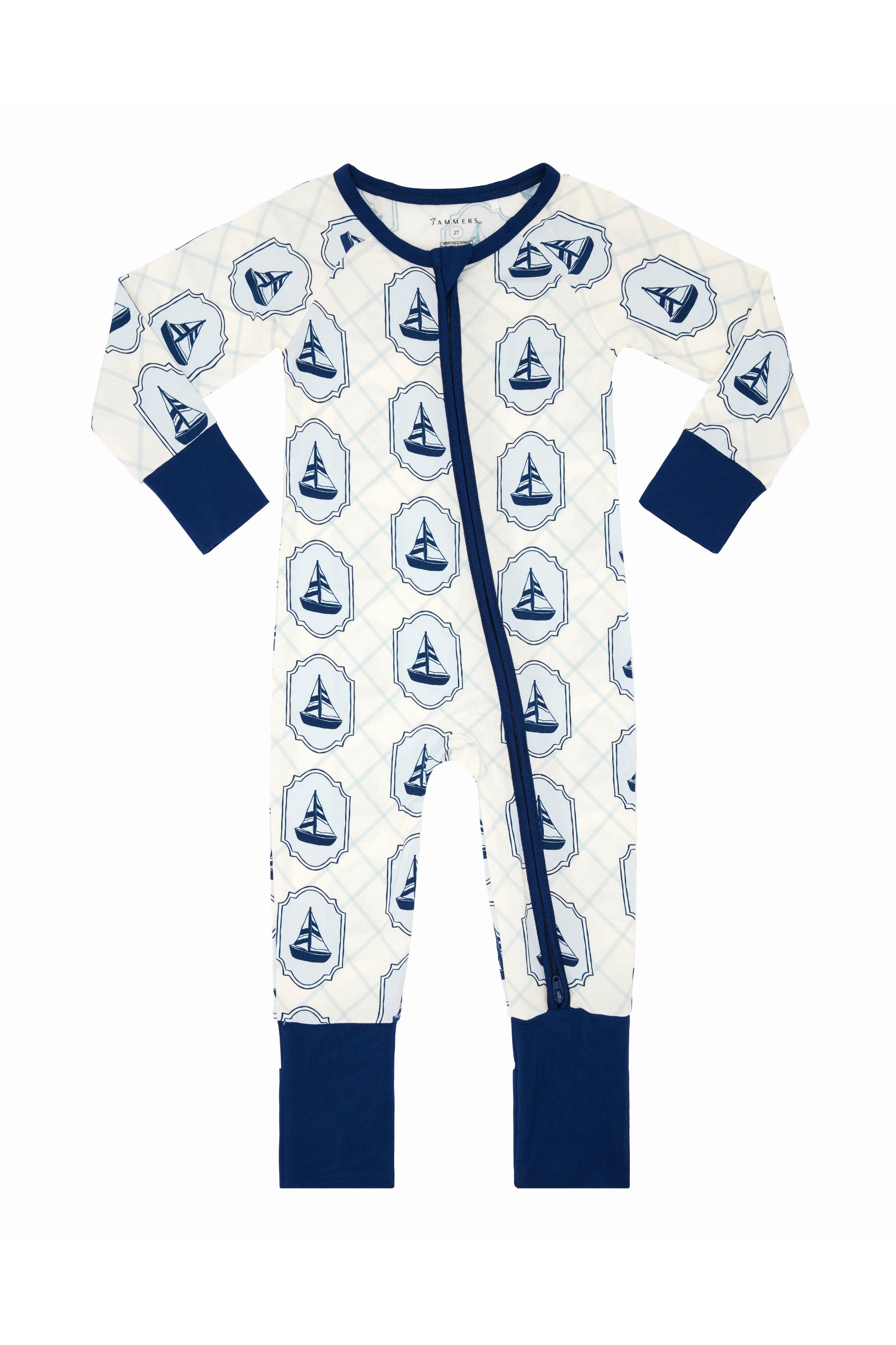 Summer Sail Zipper Romper Sleeper