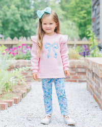 Painted Petals Ruffle Sweatshirt Set