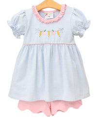 Pencil Garland Scallop Short Set