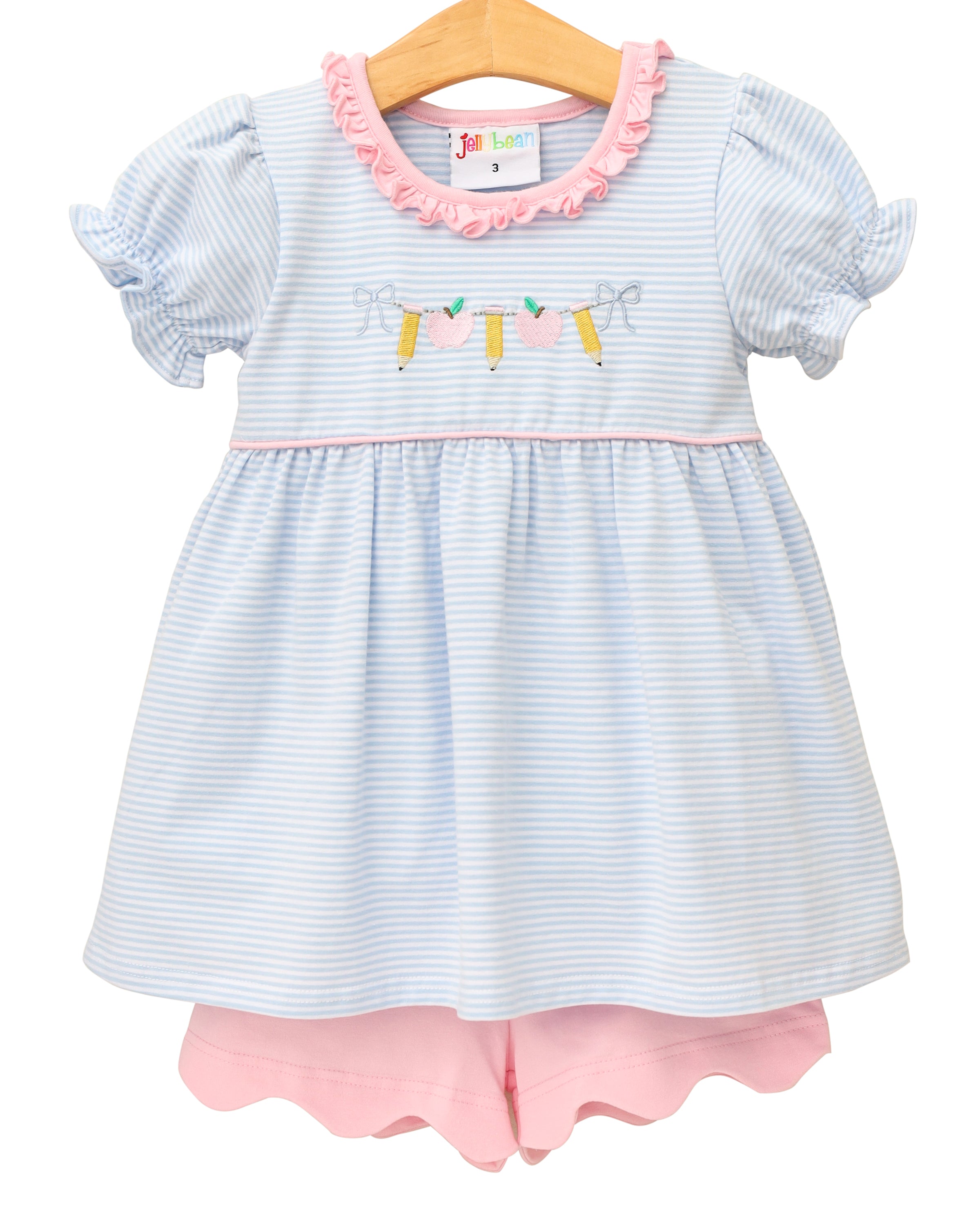 Pencil Garland Scallop Short Set